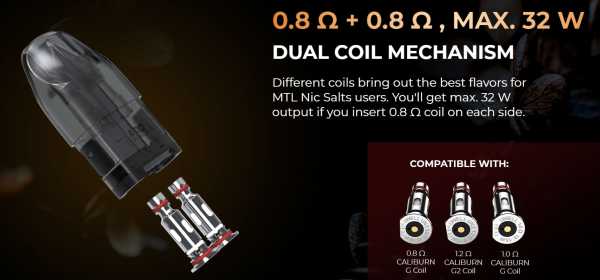 Caliburn Explorer Pod Uwell 32W 1000mAh Zugautomatik