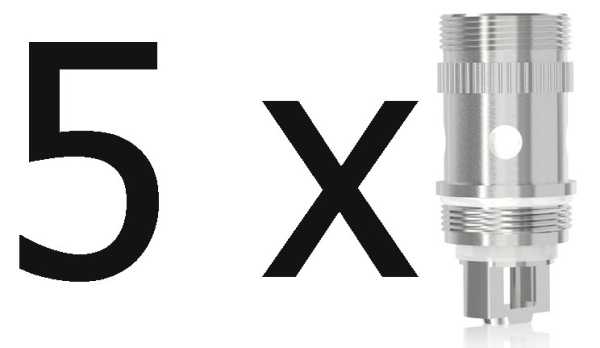 5 x EC Head Eleaf 0,3 Ohm für Melo, Melo Mini und iJust 2