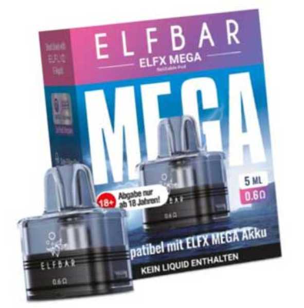 Elfx Mega Pod Elfbar 5ml 0,6Ohm 0,8Ohm
