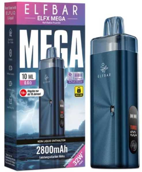 Elfx Mega Kit Pod Elfbar E-Zigarette 32W Zugautomatik MTL RDL