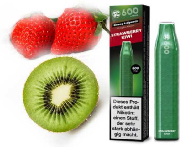 Strawberry Kiwi Erdbeere 17mg SC600 Einweg E-Zigarette Züge Nikotinsalz