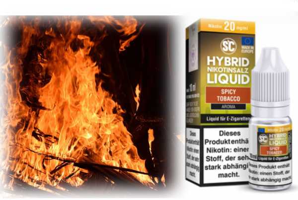 Spicy Tobacco Scharfer holziger Tabak Nikotinsalz Hybrid SC Liquid 20mg 10ml​