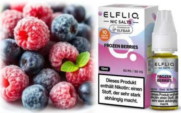 Frozen Berries Beeren Menthol ELFLIQ Elfbar Nikotinsalz Liquid 10ml