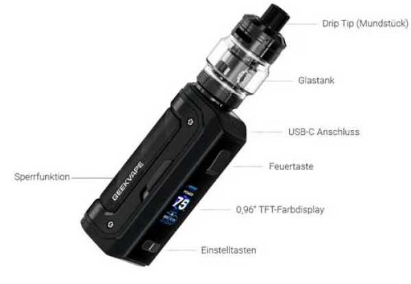 Aegis Mini 5 Kit GeekVape 3200mAh 5,0ml 100W IP67 100 Watt