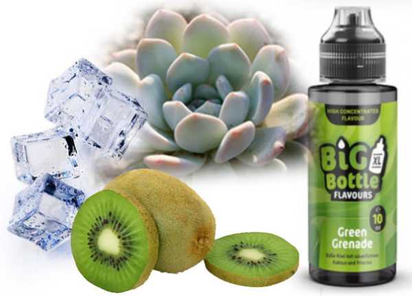 Green Grenade Big Bottle Kaktus Kiwi Frische 10ml Liquid Aroma in 120 ml Flasche