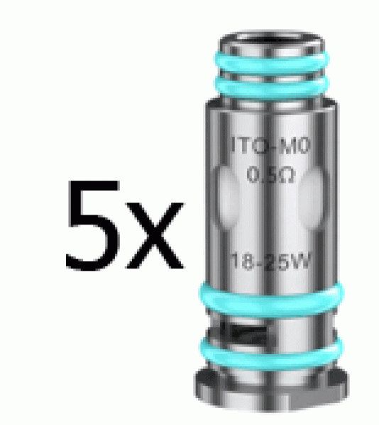 ITO-M0 5 x Coils für Doric 20, Drag Q, ITO X VooPoo 0,50 Ohm