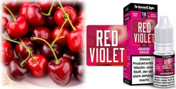 (Sauer-Kirschen + Sirup) Amarena Kirsche Red Violet Innocigs 10ml Liquid Flüssigkeit