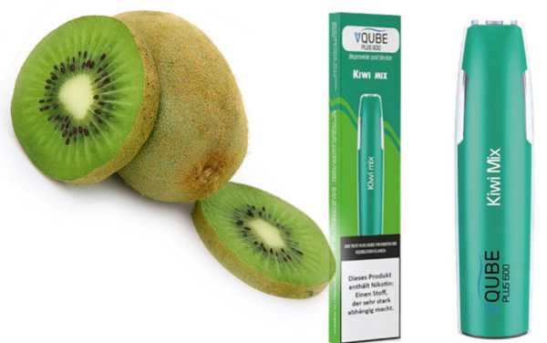 Kiwi Mix süße saure Kiwi Vqube Plus 600 Einweg E-Zigarette Hybrid Nicotin Salz