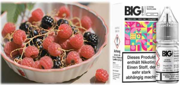 La Rosa Tropicana Johannisbeeren Himbeeren Nikotinsalz Big Tasty 10ml