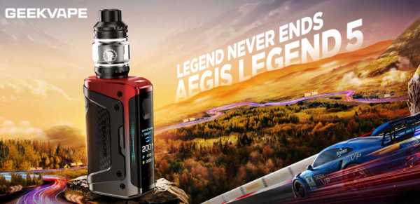 Geekvape Aegis Legend 5 Akkuträger Z Subohm Tank Verdampfer 200W Z XM Coil benötigt 2 x 18650 Akku