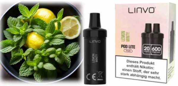 Lemon Minty Zitronen Minze Linvo Pod Lite 20mg/ml 2 St.