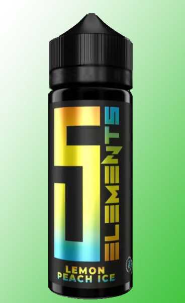 Zitrone Pfirsich Menthol (Lemon Peach on Ice ) 5 Element Aroma von Vovan 10ml in 120ml Flasche