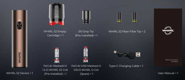 Whirl S2 Filter Pod Set 900mAh Uwell 17 Watt E-Zigarette