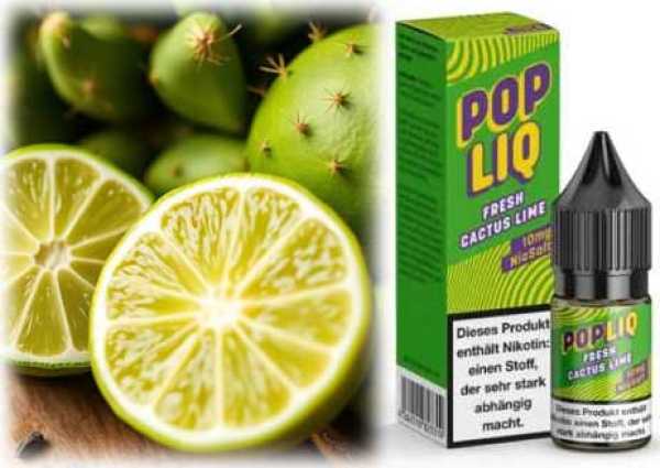 Fresh Cactus Kaktus Limette PopLiq Nikotinsalz Liquid 10ml