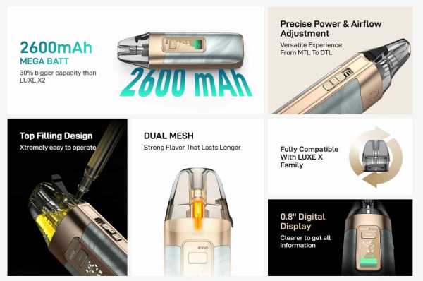Luxe X3 Pod E-Zigarette 45W 2600mAh 5ml Vaporesso
