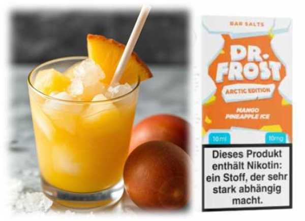 Mango Pineapple Ice  Mango Ananas Frische Dr. Frost Nikotinsalz 10ml Liquid