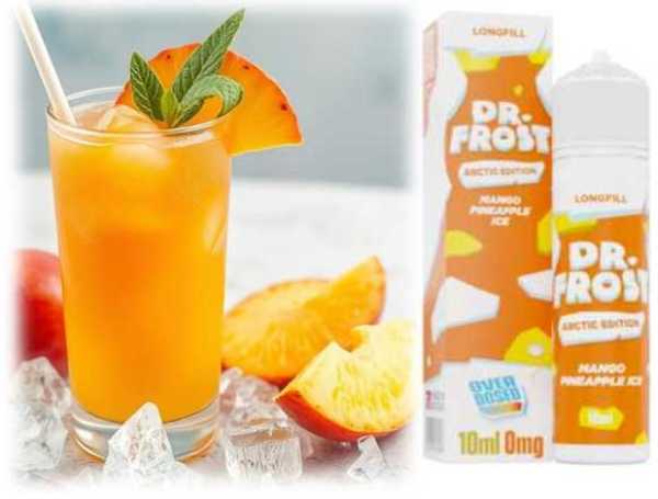 Mango Pineapple Ice Mango Ananas Kühle Liquid Aroma 10ml-in-60ml Dr. Frost Shake & Vape Longfill