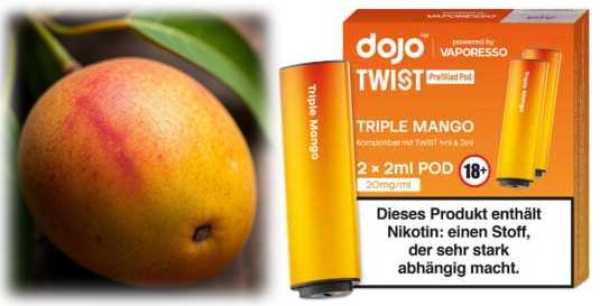 Triple Mango Mango 20mg Vaporesso Dojo Twist Pod 2 Stück