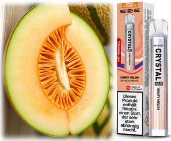 Honey Melon Honigmelone SKE Einwegzigarette 20mg NicSalt