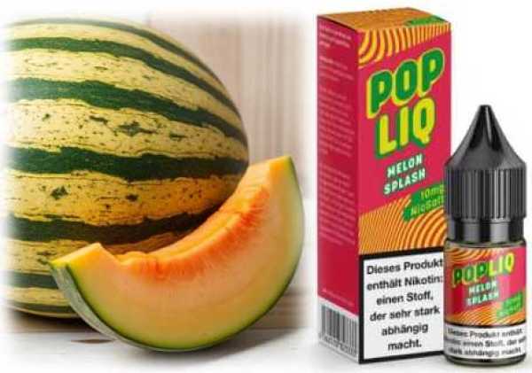 Melon Splash Melonen PopLiq Nikotinsalz Liquid 10ml