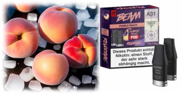 Purple Peach Pfirsich Menthol Beam Pods Revoltage 2 Stück