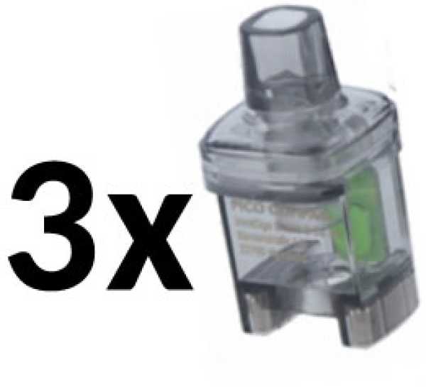 3 x Pico Compaq Pods  eLeaf  3,8ml Side Filling ohne Coil durchsichtig