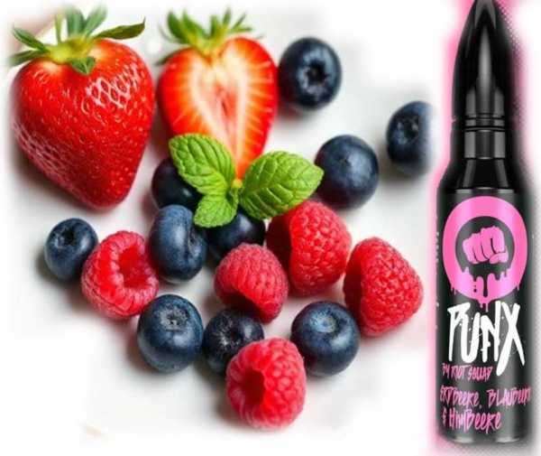 PUNX Himbeere, Blaubeere und Erdbeere 5ml/60ml