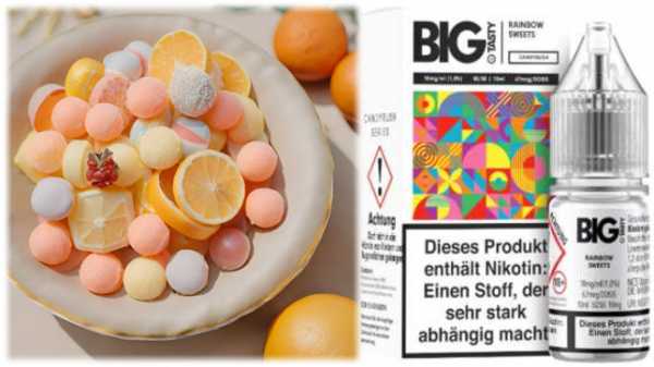 Rainbow Sweets Zitrone Beeren Bonbon Nikotinsalz Big Tasty 10ml