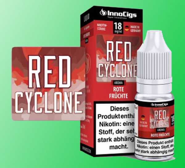 Rote Beeren Erdbeeren Cranberries Himbeeren Red Cyclone Innocigs 10ml Liquid Flüssigkeit