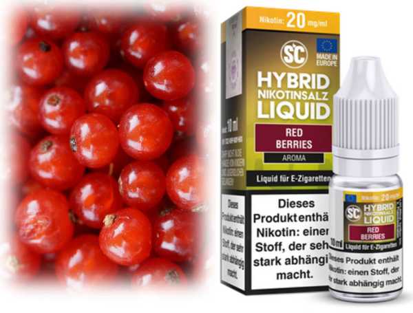 Red Berries Rote Beeren Johannisbeere Himbeere Preiselbeere Nikotinsalz Hybrid SC Liquid 20mg 10ml