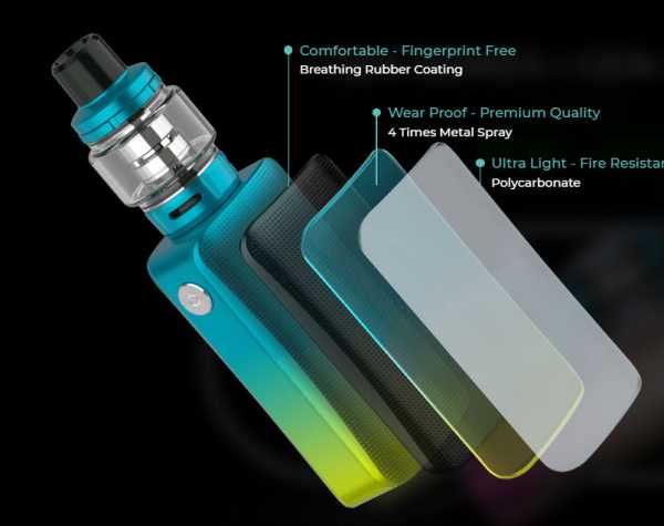 Gen 200 Akkuträger +  iTank Verdampfer E-Zigaretten Set 5ml 220W Vaporesso benötigt 2 x 18650