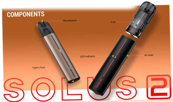Solus 2 Pod Set Automatikschalter Smok 15W 700mAh