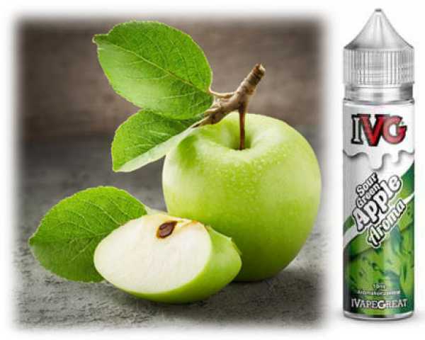 Sour Green Apple grüner Apfel sauer Longfill Aroma Liquid 10ml in 60ml Flasche