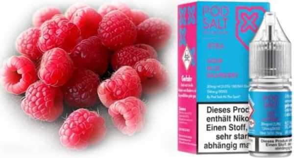 Sour Blue Raspberry saure Himbeeren Pod Salt X Nikotinsalz 10ml Liquid