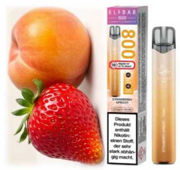 Strawberry Apricot Elfbar 800 20mg Nikotinsalz  Erdbeeren Aprikose