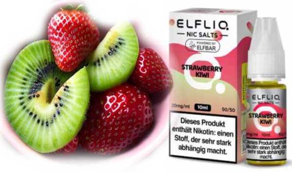 Strawberry Kiwi Erdbeeren ELFLIQ Elfbar Nikotinsalz Liquid 10ml