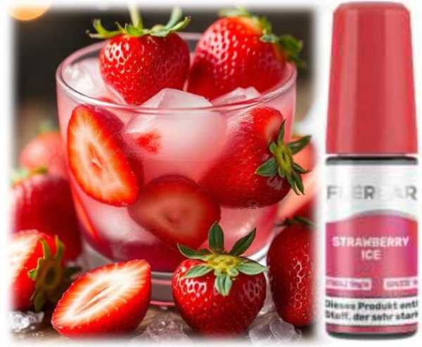 Flerbar Strawberry Ice Nikotinsalz Liquid 10ml