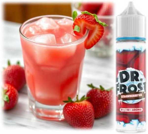 Strawberry Ice Liquid 14ml in 60 ml - Dr. Frost - Shake & Vape (Erdbeeren + Frische)