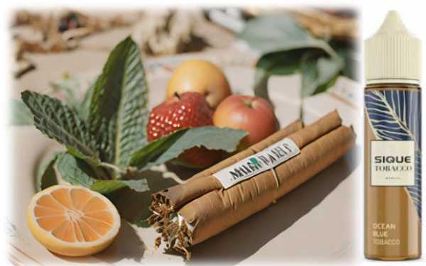 Ocean Blue Tobacco Früchte Tabak Menthol Sique Tobacco 6ml-in-60ml