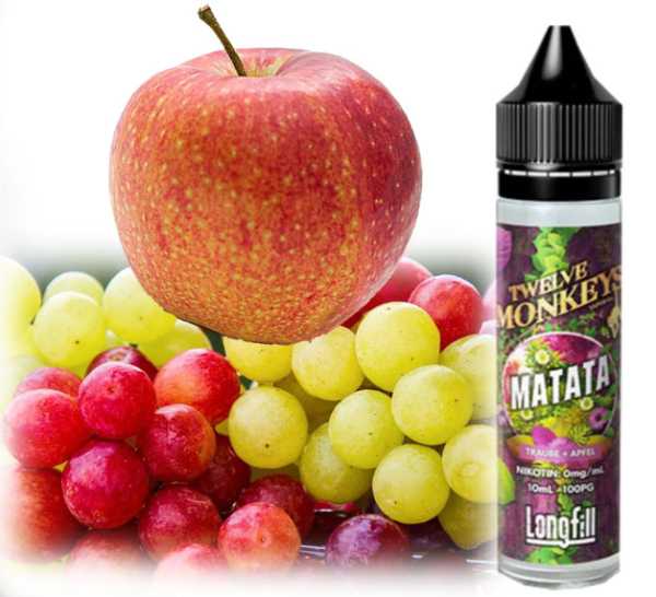Matata Apfel Weintrauben Twelve Monkeys Liquid Aroma 10ml in 60ml