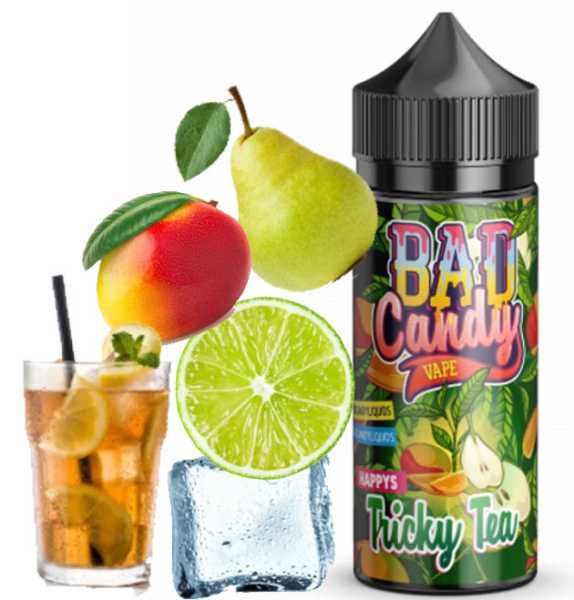 Eistee, Birnen, Mango, Limetten, Koolada Tricky Tea Bad Candy Aroma 10ml in 110ml Flasche