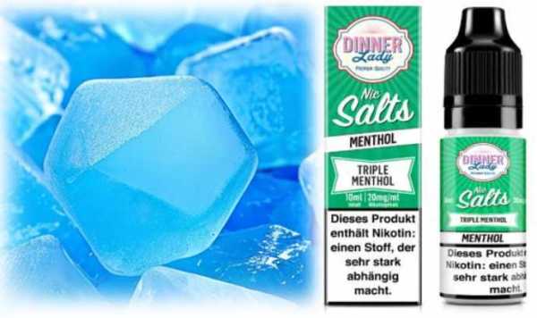 Triple Menthol Menthol Mix Dinner Lady Liquid Nikotinsalz 20mg/ml 10ml