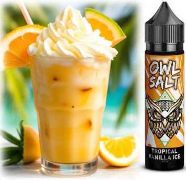Tropical Vanilla Ice Vanille Eis Ananas Pfirsich Maracuja Mango OWL Longfill Aroma 10-in-60ml Shake Vape Liquid