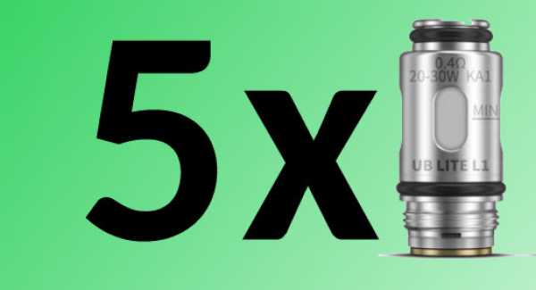 5 x L1 0,4 Ohm Coil für Lost Vape UB Lite für DL