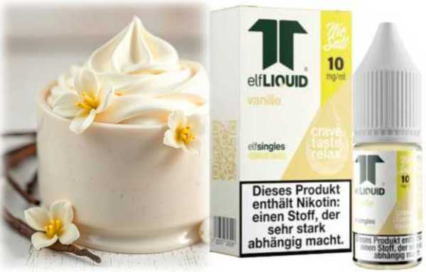 Vanille Elf-Liquid 10ml Nikotinsalz Liquid  20mg 10mg