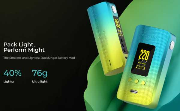 Gen 200 Akkuträger +  iTank Verdampfer E-Zigaretten Set 5ml 220W Vaporesso benötigt 2 x 18650