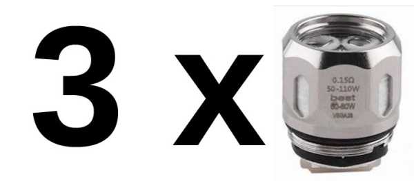3 x Vaporesso GT CCELL Coil für Cascade, Cascade Baby und Cascade SE Verdampfer