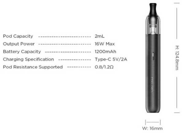 Geekvape Wenax M1 Starter Set 16W Zugautomatik  400mAh 2.500 mAh