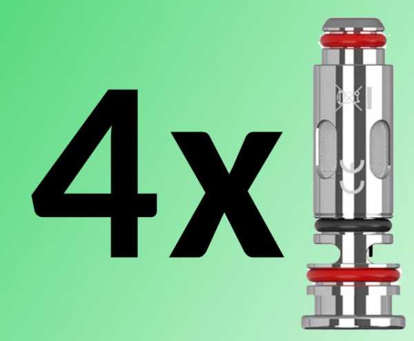 4 x Whirl S Coils 0,8 Ohm MTL Uwell Mesh