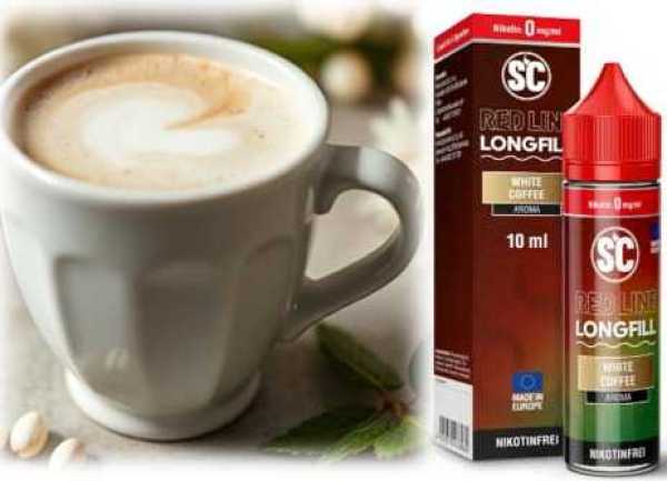 White Coffee Milchkaffee Frische SC Red Line Longfill 10-in-60ml